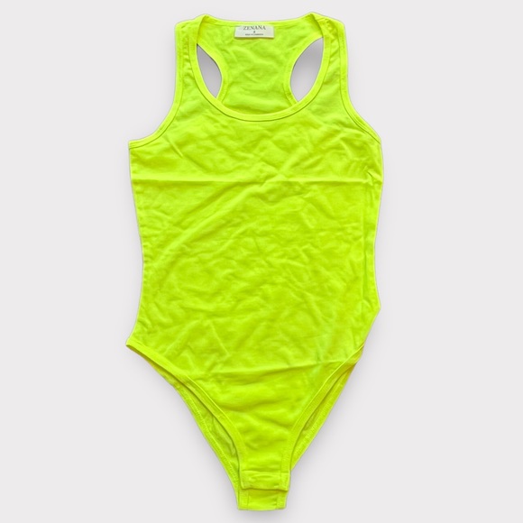 Zenana Outfitters Tops - Brand New Zenana Women's Size Small Premium Cotton Racer Back Tank Bodysuit